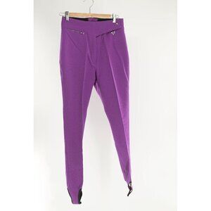 Obermeyer Women's Wool blend stirrup ski pants Purple | 12 (fits like an 8)